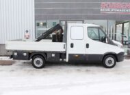 Iveco Daily 35S12D 2.3 345 Dub. Cabine Open Laadbak Kraan Airco/Cam/Cruise