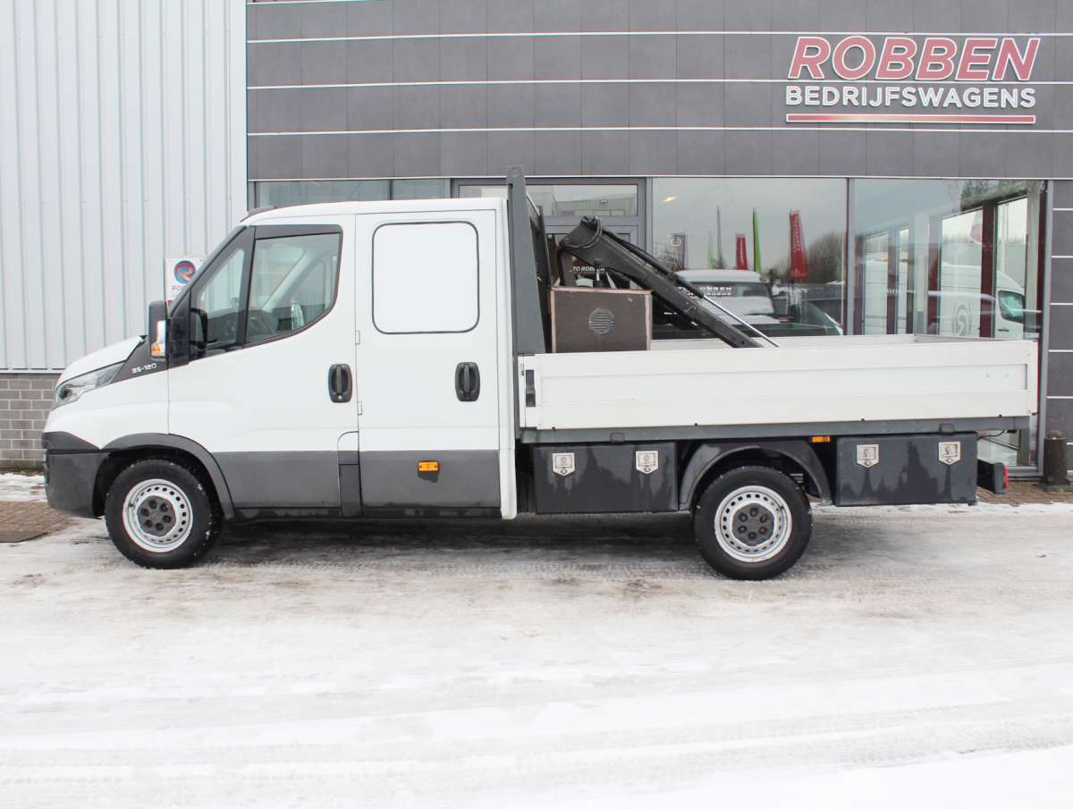 Iveco Daily 35S12D 2.3 345 Dub. Cabine Open Laadbak Kraan