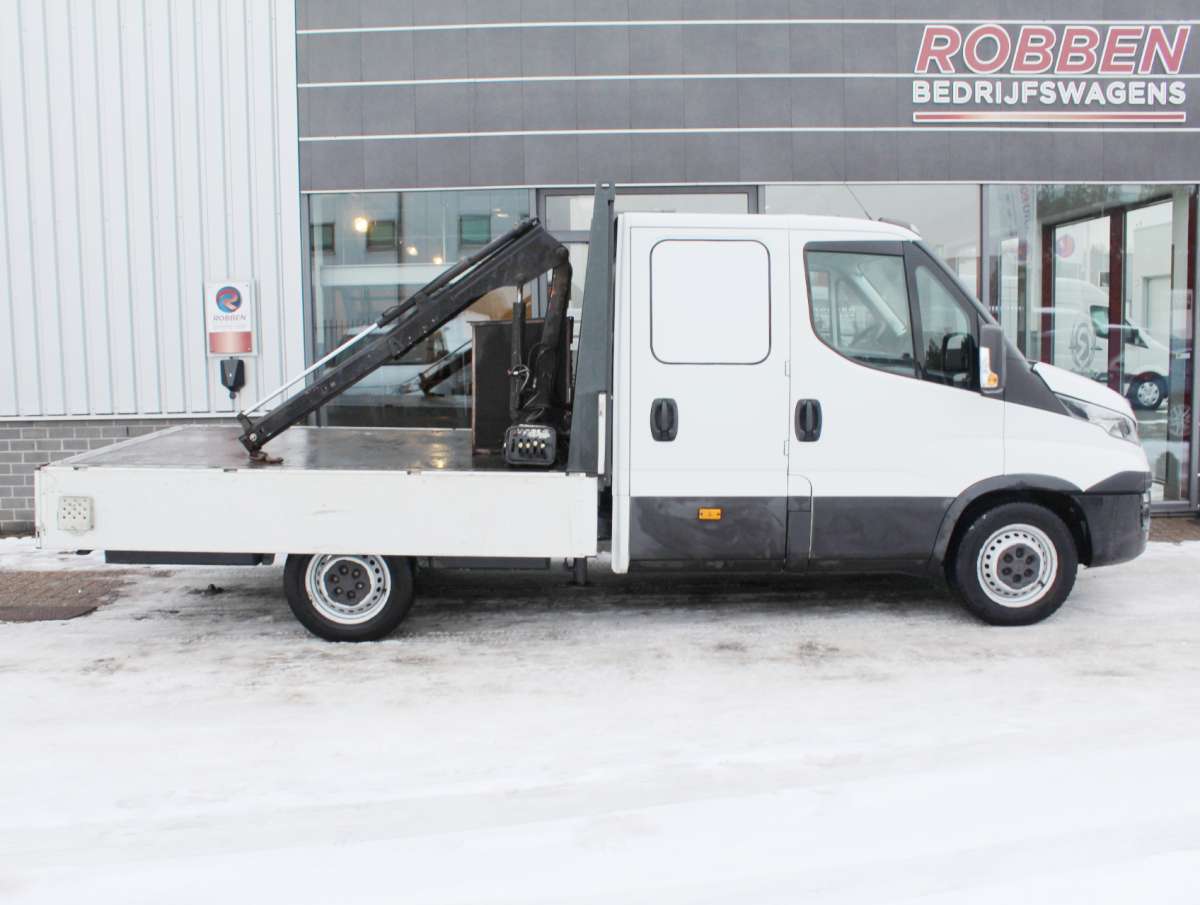 Iveco Daily 35S12D 2.3 345 Dub. Cabine Open Laadbak Kraan