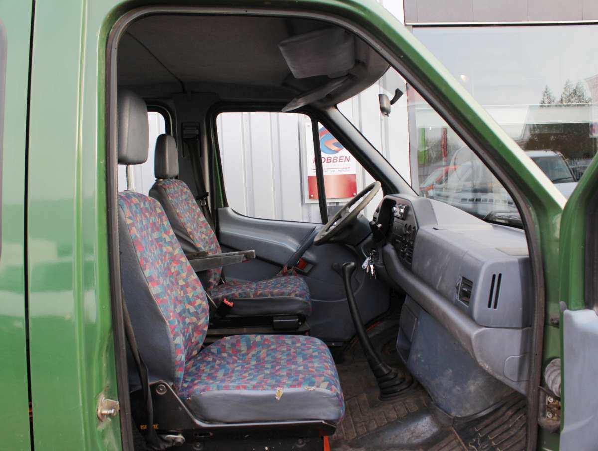 Mercedes-Benz Sprinter 412 D lang Open Laadbak Dubbele Cabine Dubbellucht Trekhaak
